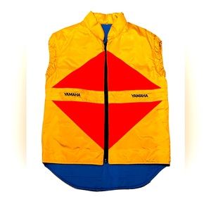 Brand new vintage yellow Yamaha winter vest